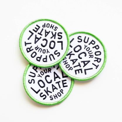 Union Made - Support Your Local Skate Shop Iron on Patch