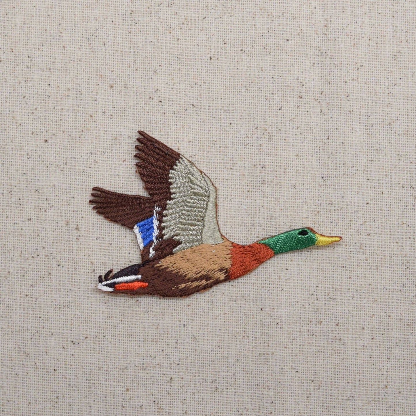 Wholesale Applique - Mallard Drake - Duck - Flying Left or Right - Iron on Applique - Embroidered Patch
