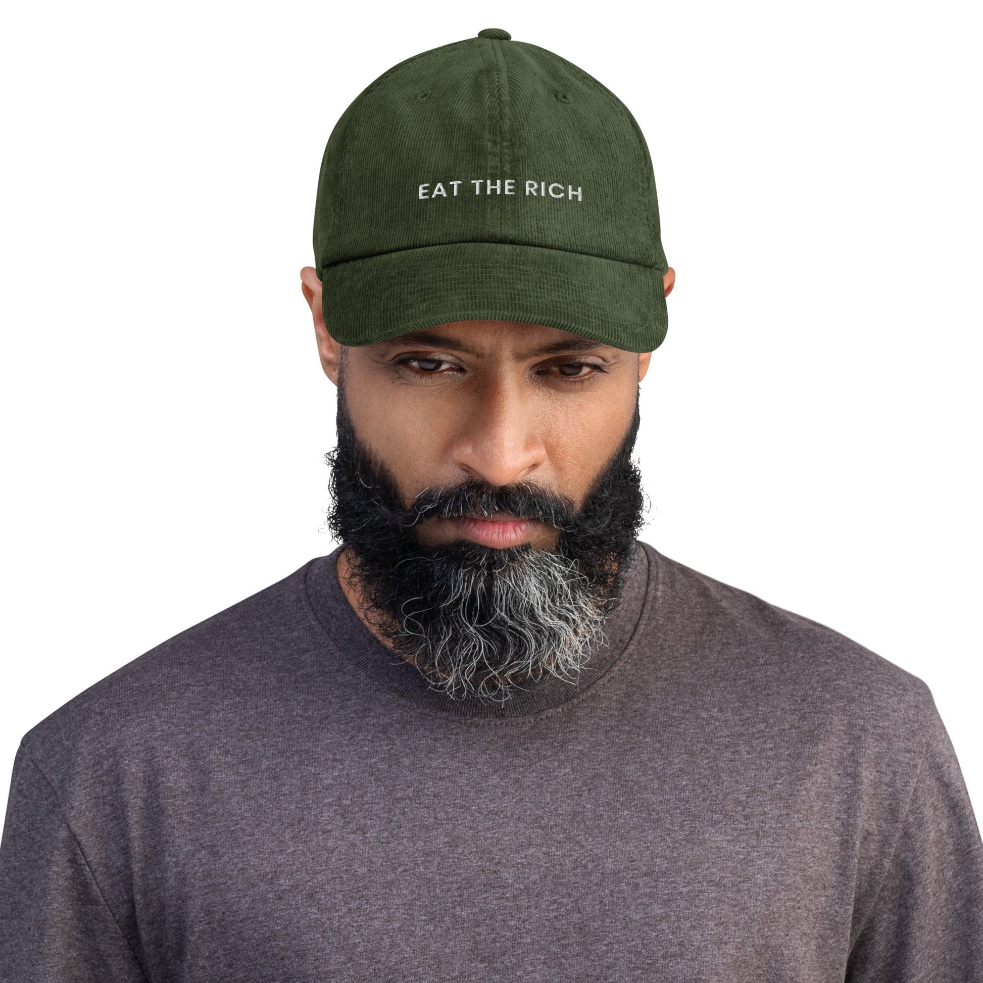 Eat The Rich, Save The World Vintage Corduroy hat - KILLER RETRO