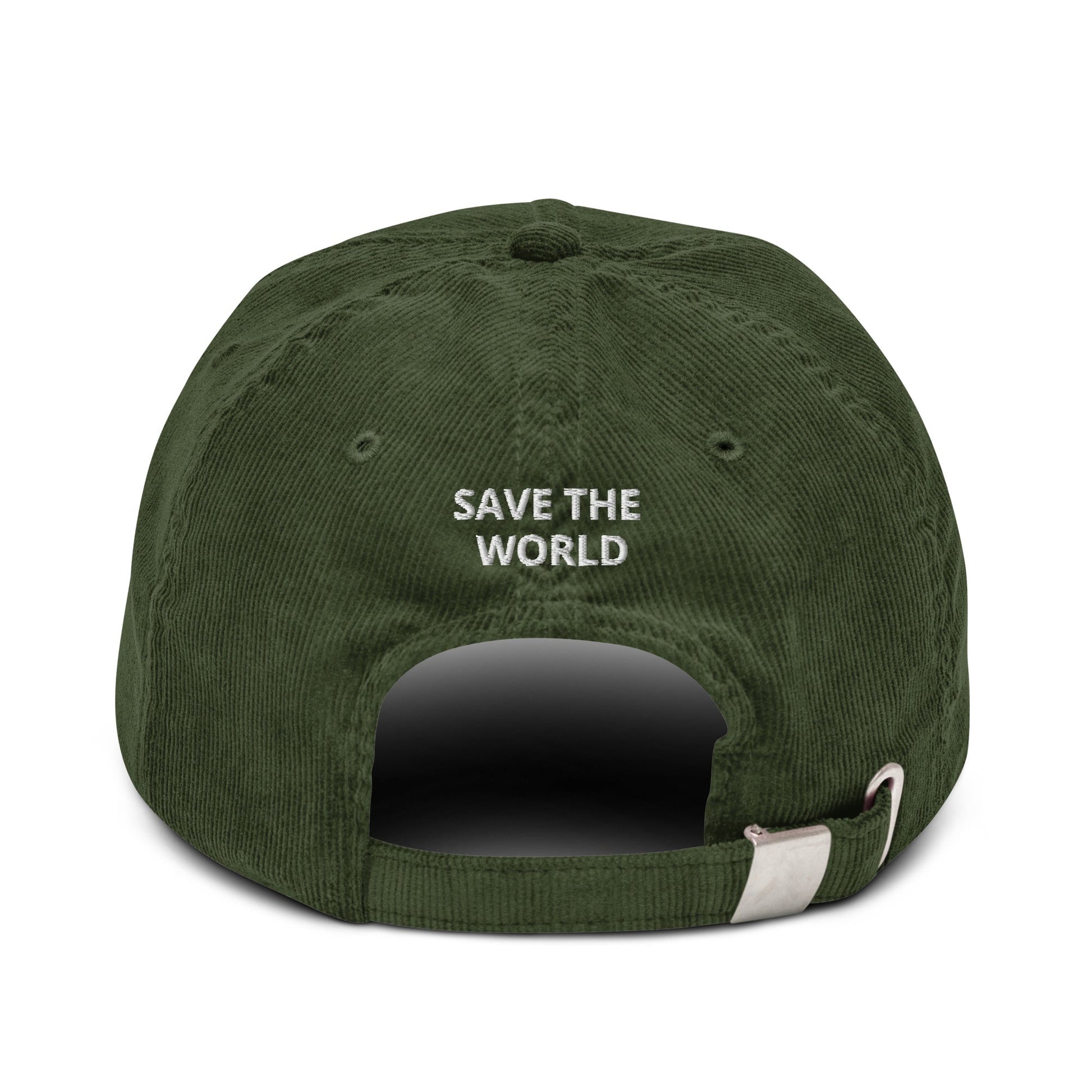 Eat The Rich, Save The World Vintage Corduroy hat - KILLER RETRO