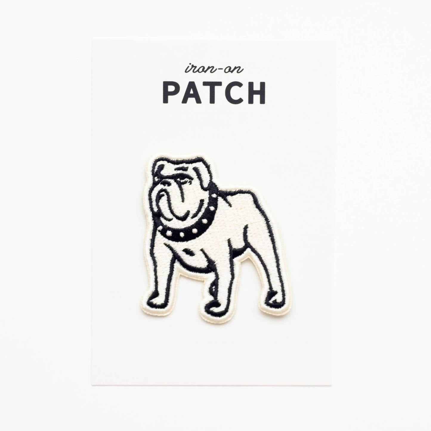 Union Made - Bulldog Embroidered Iron on Patch