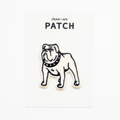 Union Made - Bulldog Embroidered Iron on Patch