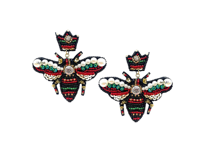 Lily Posh - Beaded Bug Earring, Seed Bead Lily Posh