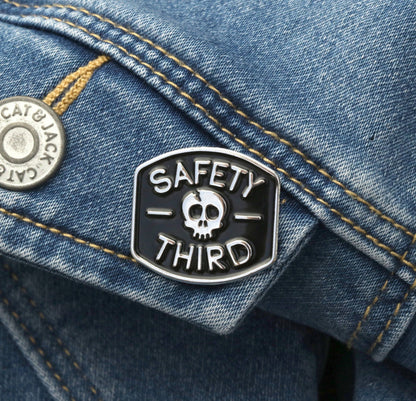 Squatchy - Safety 3rd Skull Enamel Pin