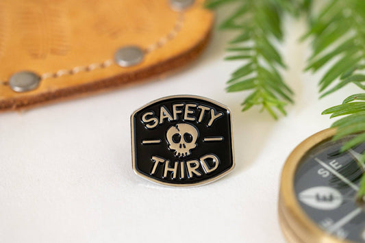Squatchy - Safety 3rd Skull Enamel Pin