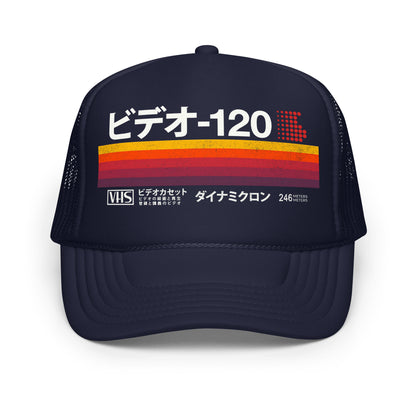 RETRO VHS JAPANESE VIDEO TAPE TRUCKER HAT