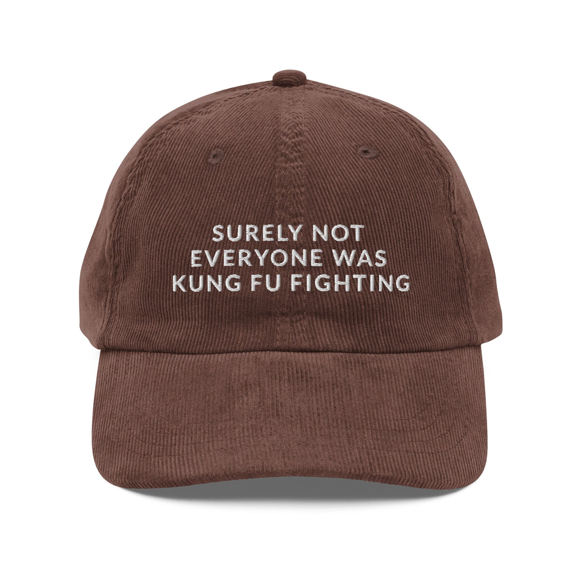 Funny Kung - Fu Vintage Corduroy Cap - KILLER RETRO