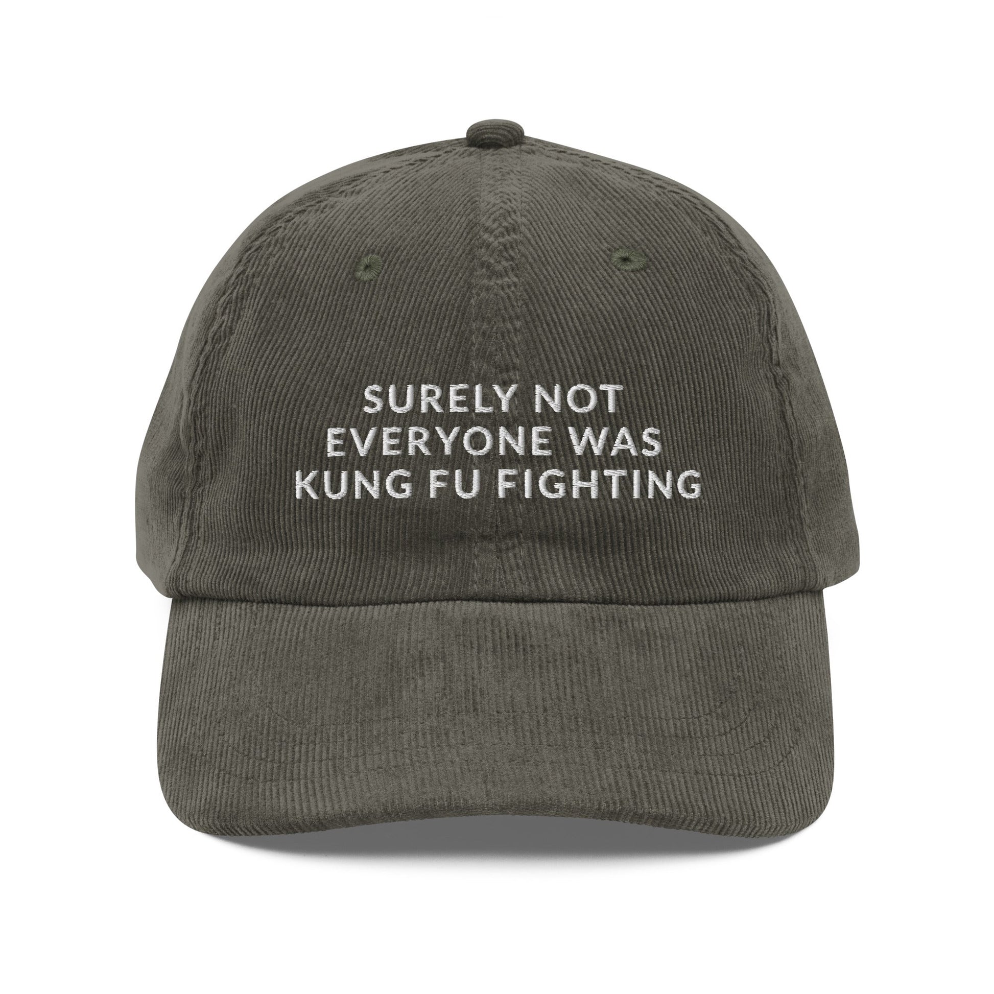 Funny Kung - Fu Vintage Corduroy Cap - KILLER RETRO