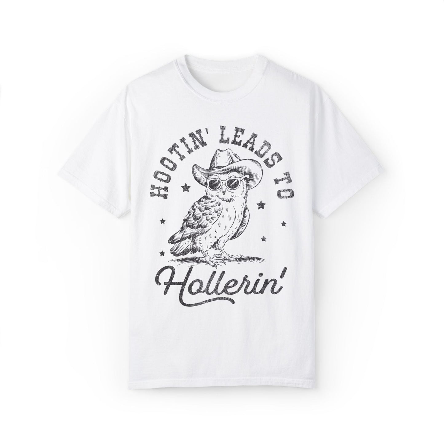 Hooting Leads To Hollerin Western Owl Retro T-shirt - KILLER RETRO