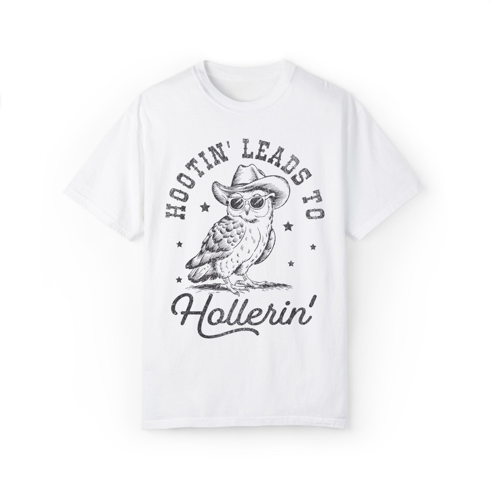 Hooting Leads To Hollerin Western Owl Retro T-shirt - KILLER RETRO