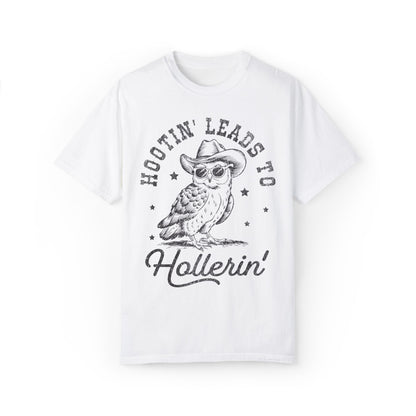 Hooting Leads To Hollerin Western Owl Retro T-shirt - KILLER RETRO
