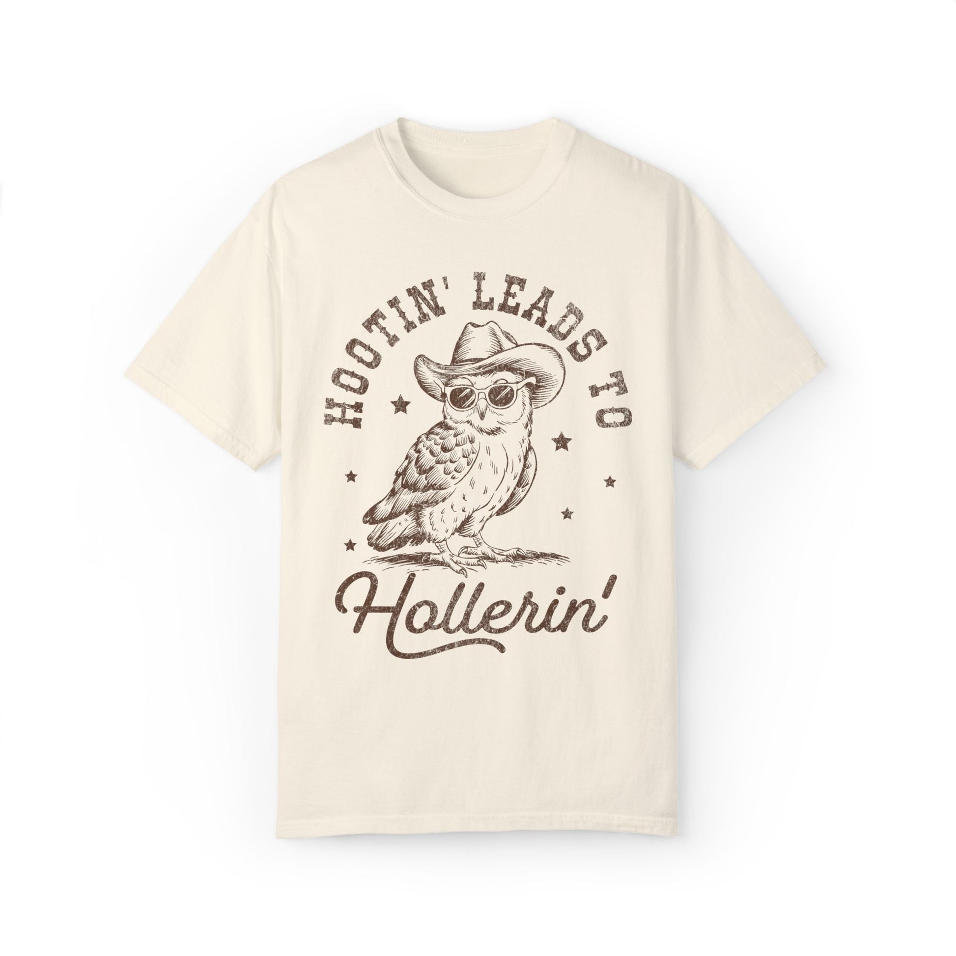 Hooting Leads To Hollerin Western Owl Retro T-shirt - KILLER RETRO