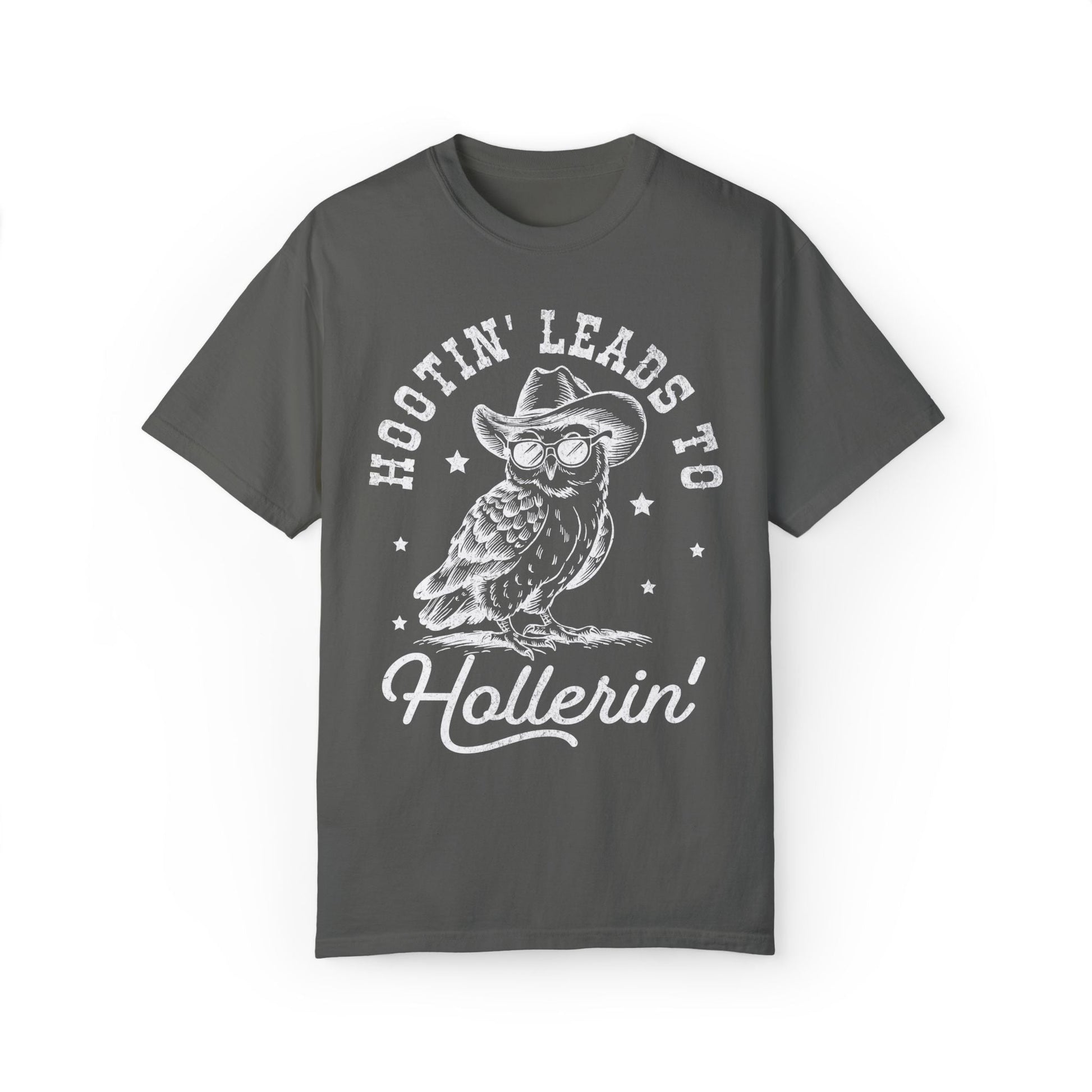 Hooting Leads To Hollerin Western Owl Retro T-shirt - KILLER RETRO