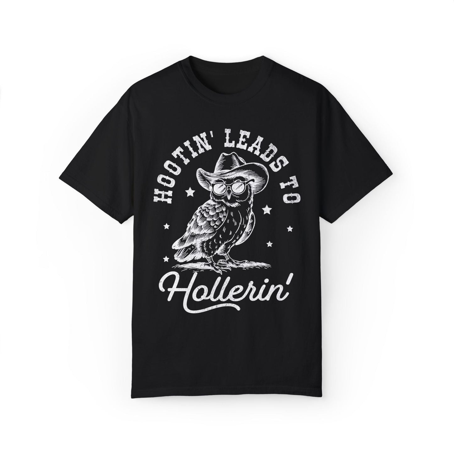 Hooting Leads To Hollerin Western Owl Retro T-shirt - KILLER RETRO