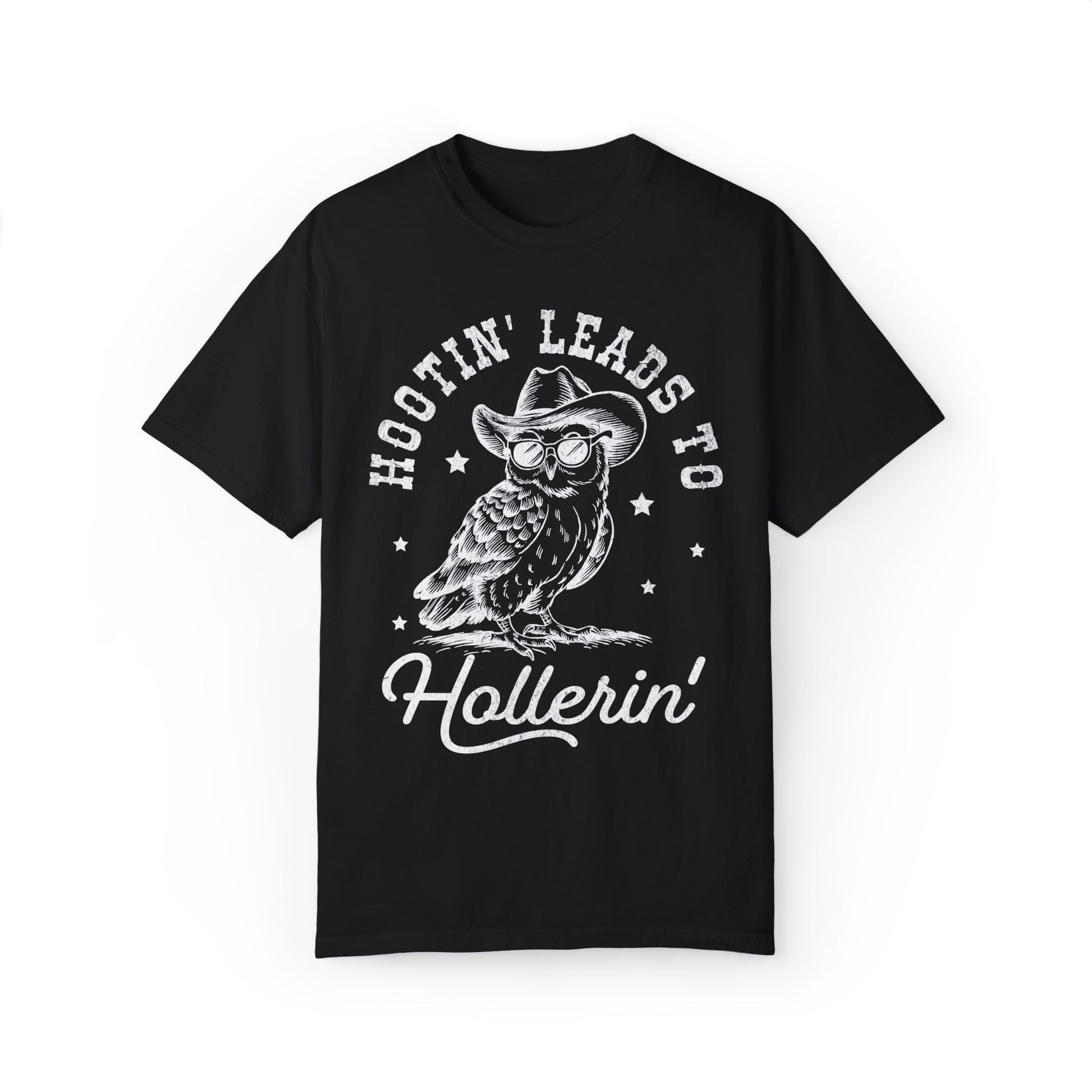 Hooting Leads To Hollerin Western Owl Retro T-shirt - KILLER RETRO