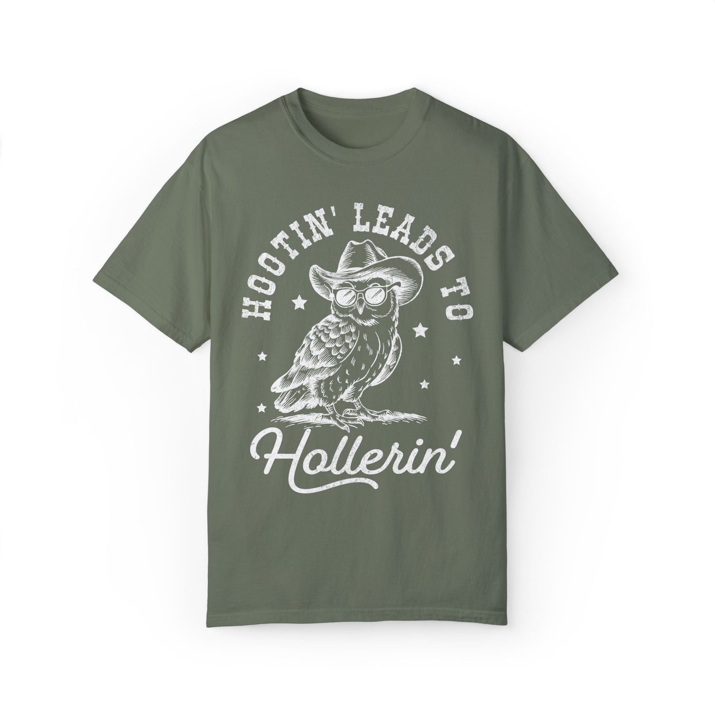 Hooting Leads To Hollerin Western Owl Retro T-shirt - KILLER RETRO