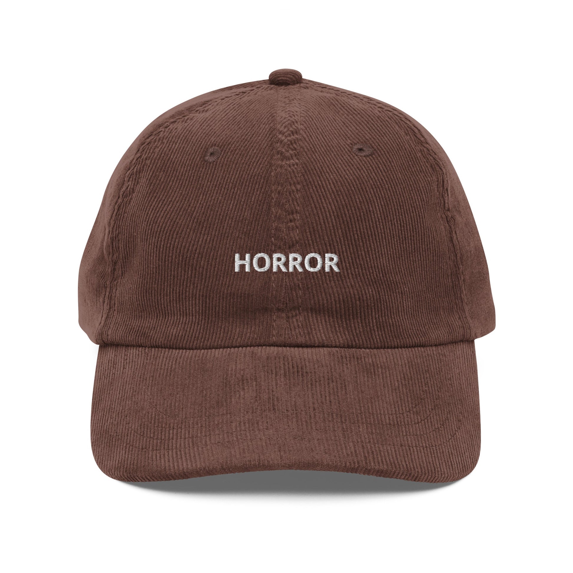 Horror Embroidered Vintage Corduroy Cap - KILLER RETRO