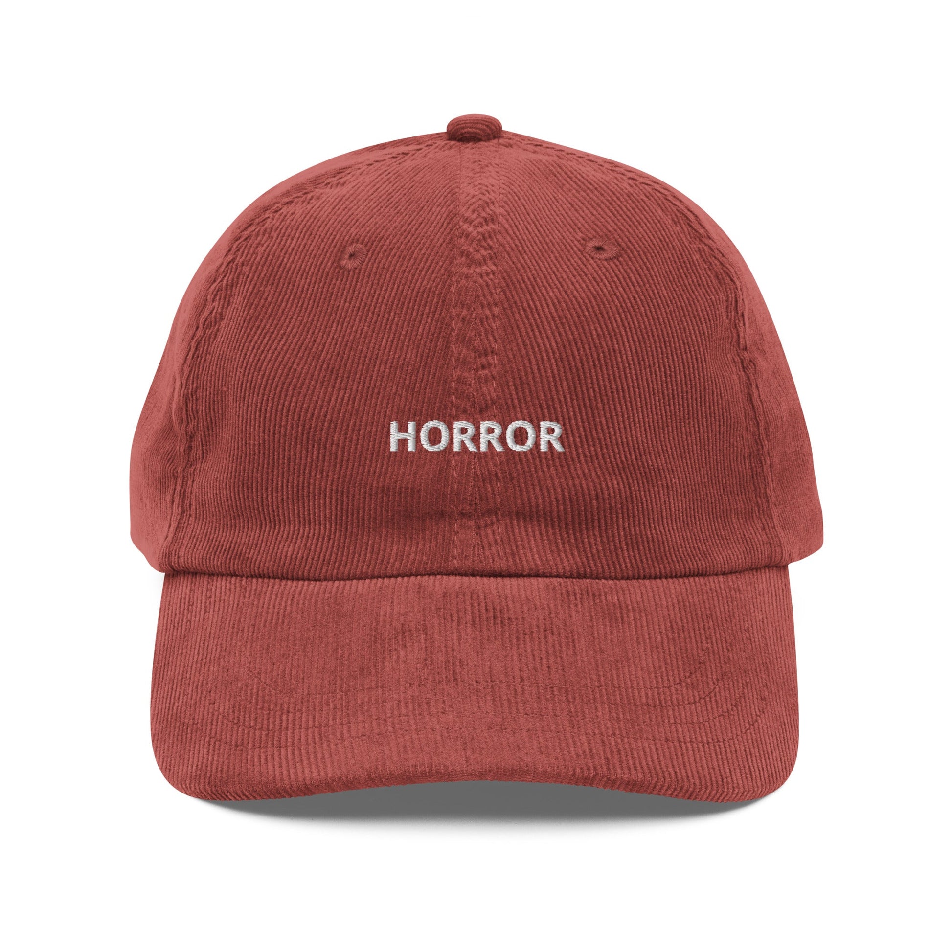 Horror Embroidered Vintage Corduroy Cap - KILLER RETRO