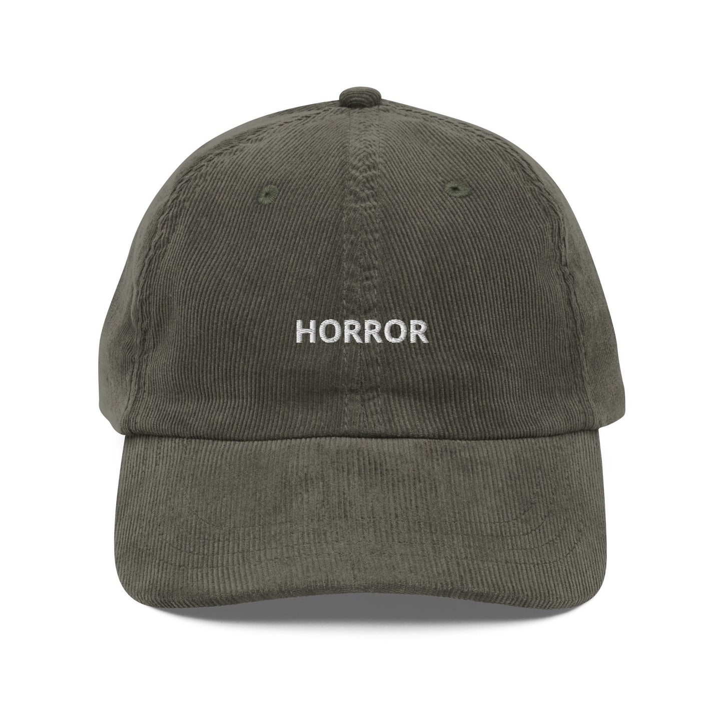 Horror Embroidered Vintage Corduroy Cap - KILLER RETRO