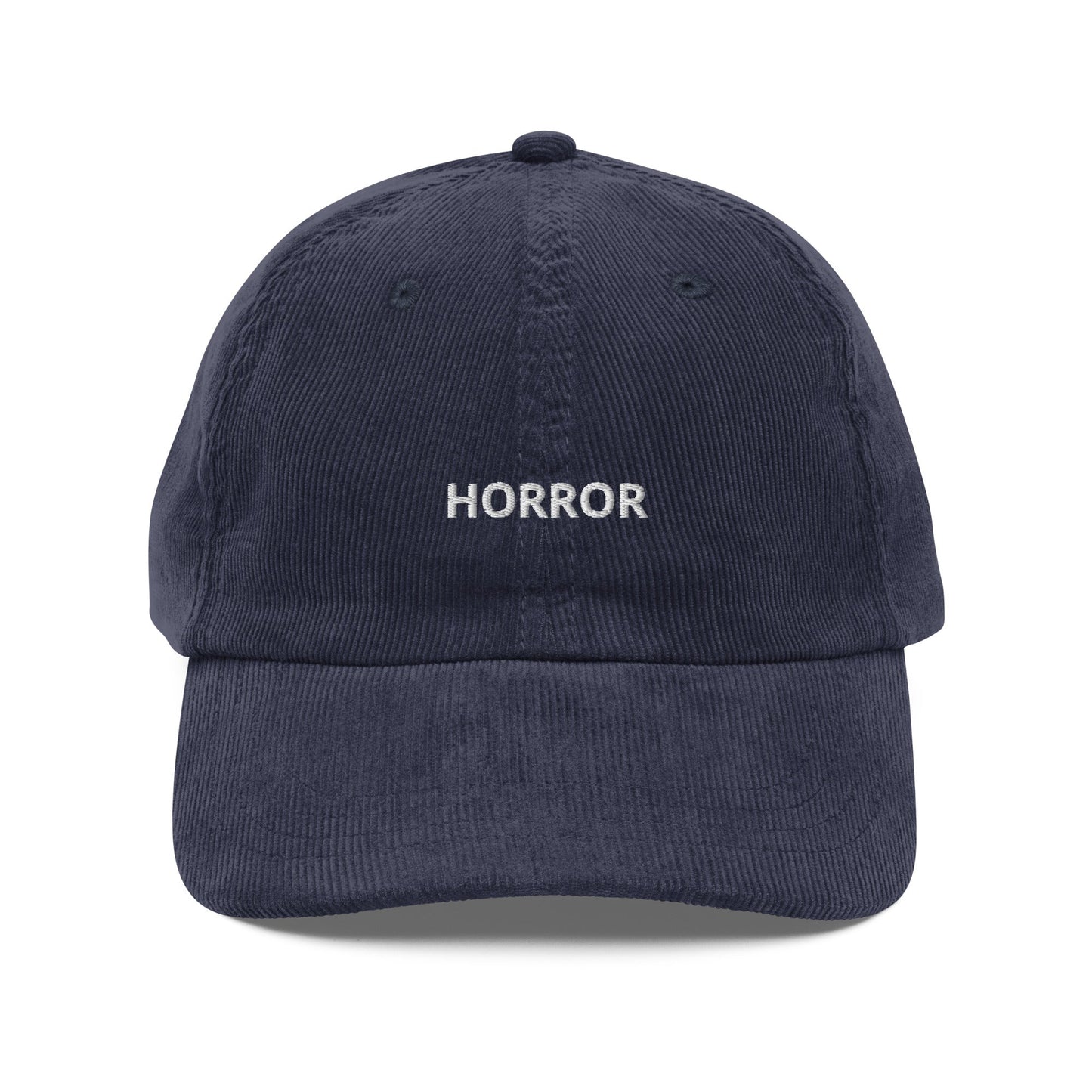Horror Embroidered Vintage Corduroy Cap - KILLER RETRO