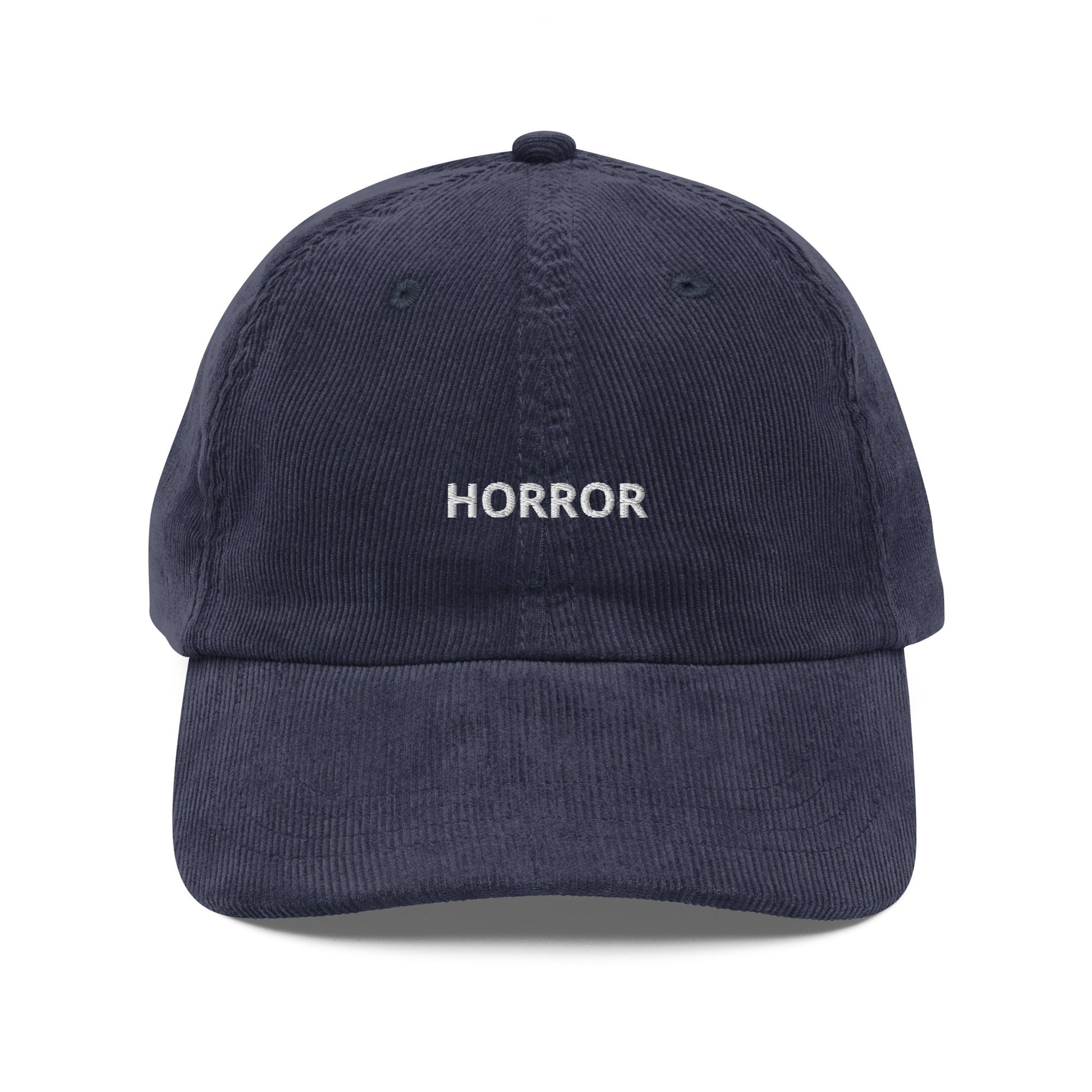 Horror Embroidered Vintage Corduroy Cap - KILLER RETRO