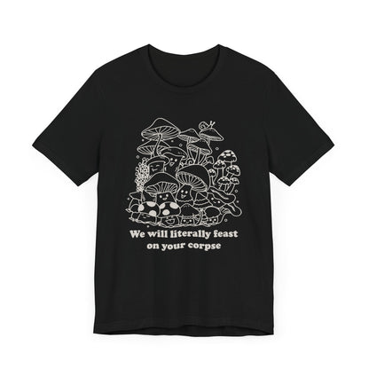 Humorous Mushroom Graphic Tee - KILLER RETRO