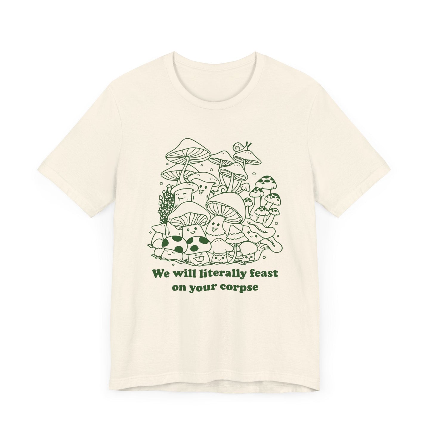Humorous Mushroom Graphic Tee - KILLER RETRO