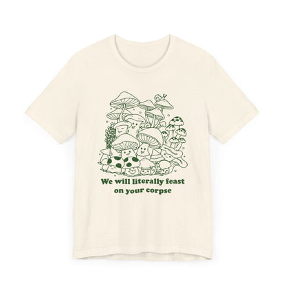 Humorous Mushroom Graphic Tee - KILLER RETRO