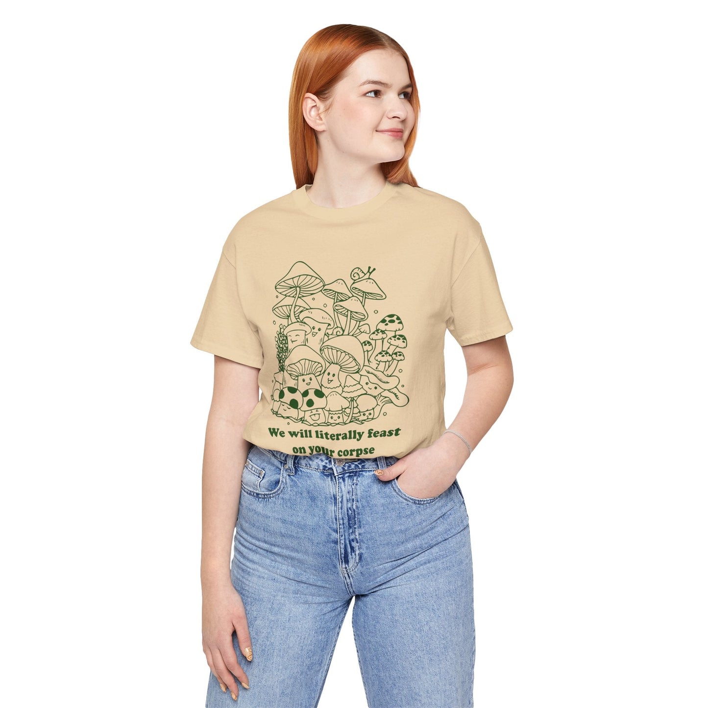 Humorous Mushroom Graphic Tee - KILLER RETRO