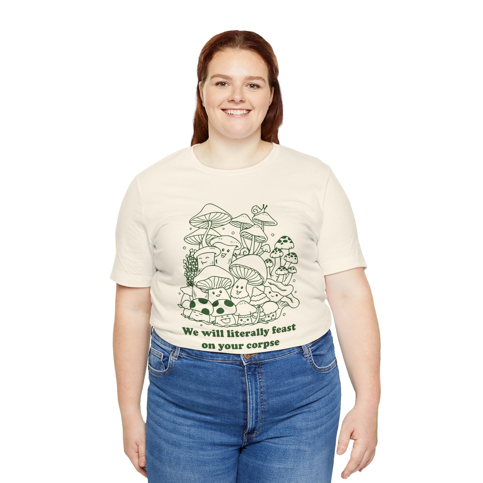 Humorous Mushroom Graphic Tee - KILLER RETRO