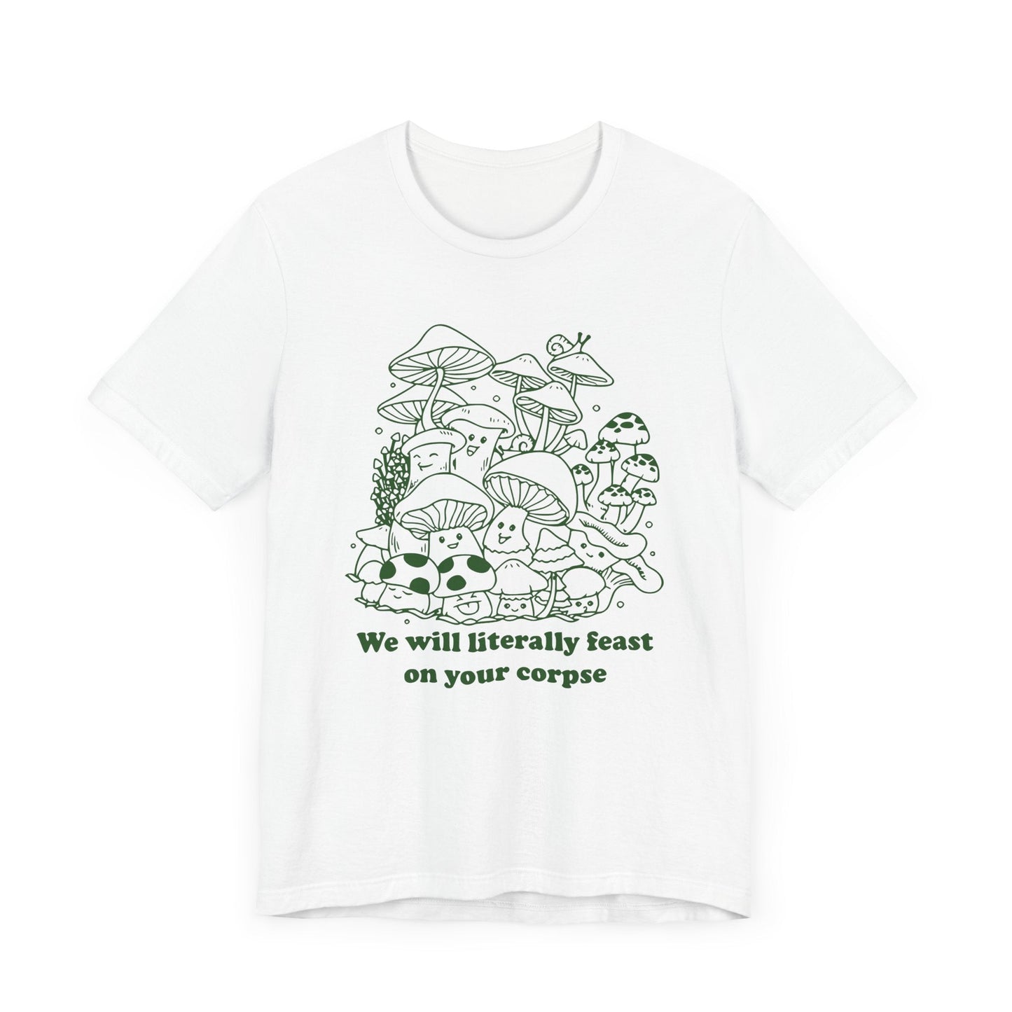 Humorous Mushroom Graphic Tee - KILLER RETRO