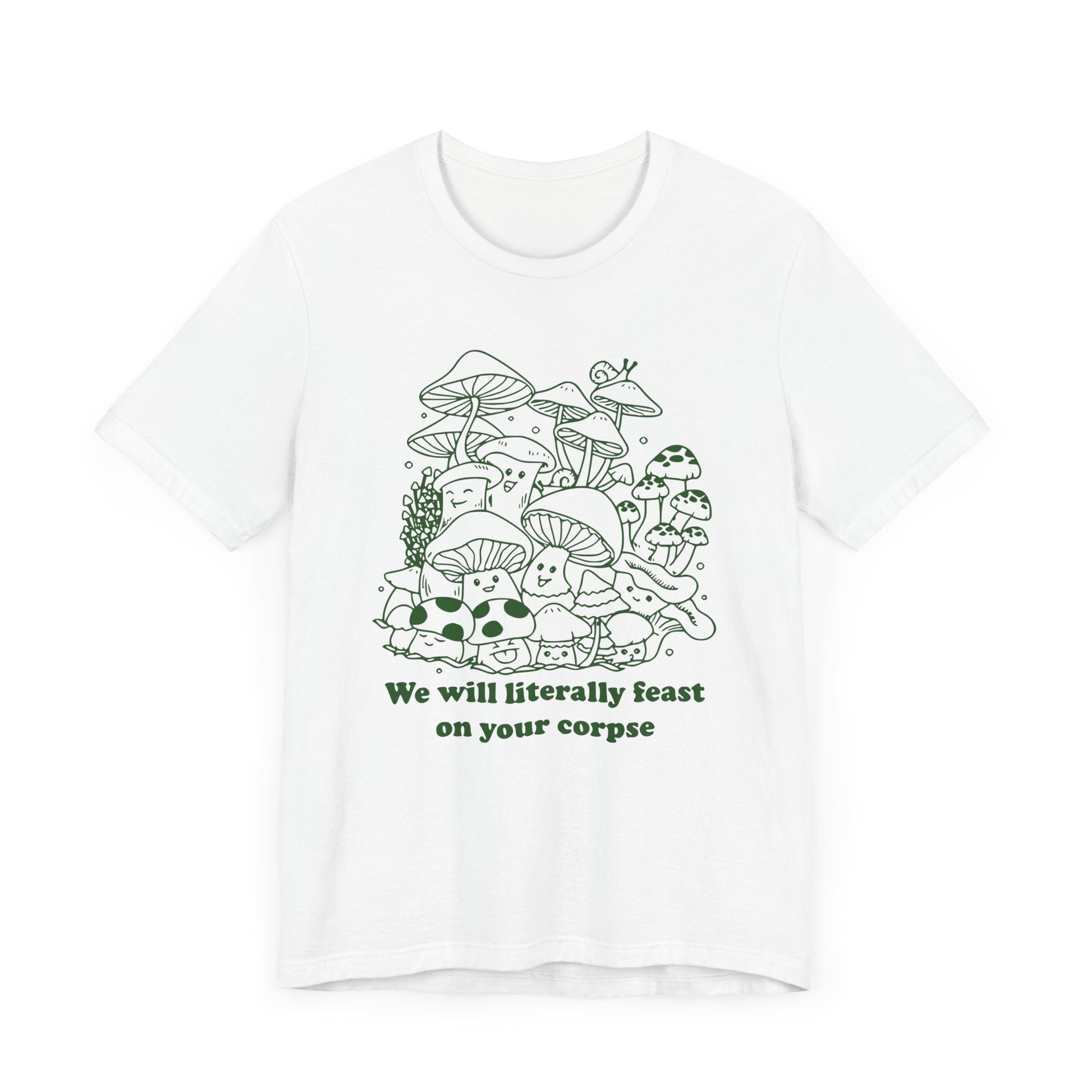 Humorous Mushroom Graphic Tee - KILLER RETRO
