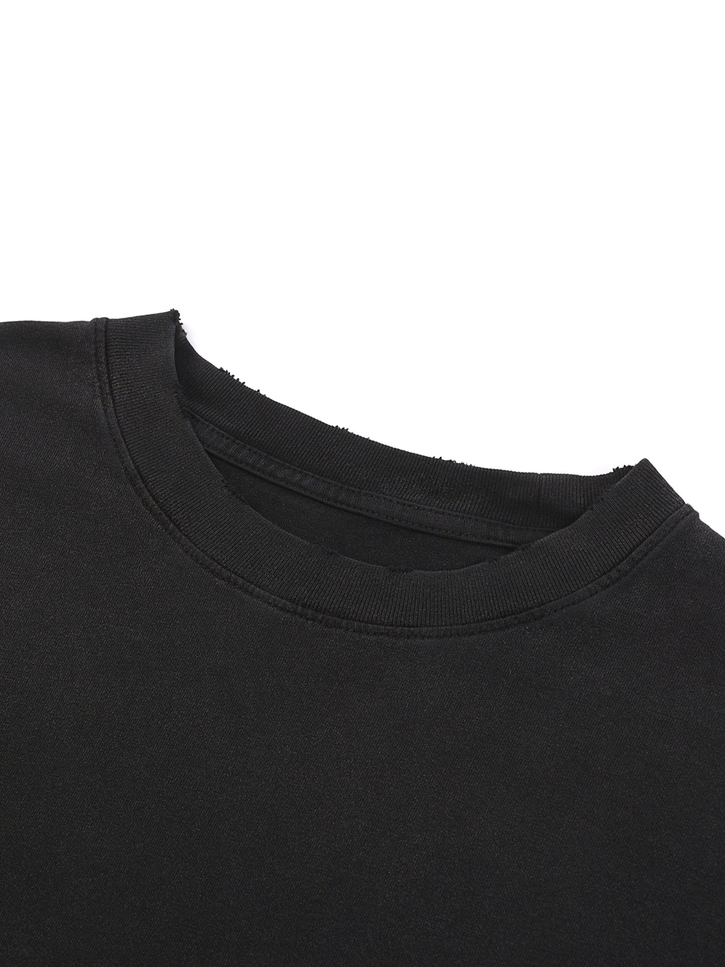Snow Washed Raw-Hem Cowboy T-Shirt