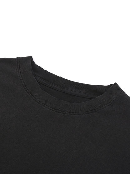Snow Washed Raw-Hem Cowboy T-Shirt