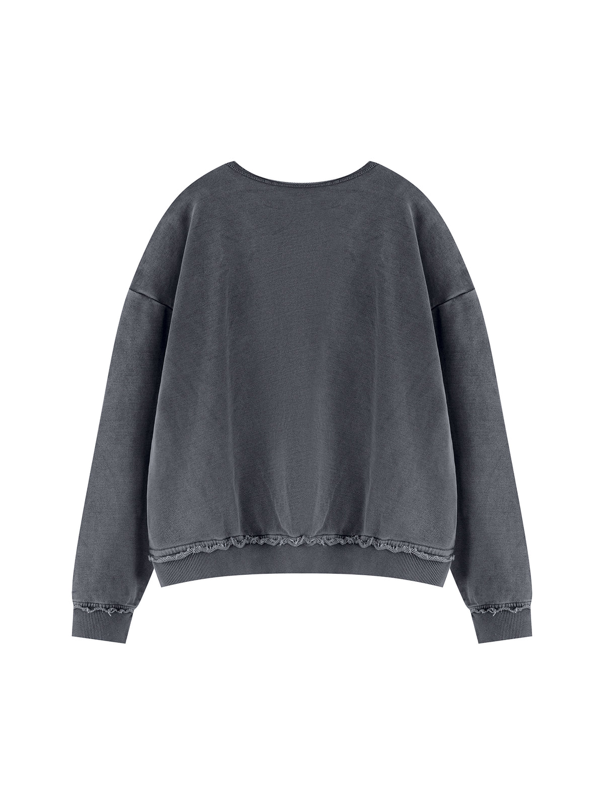FAH Unisex Raw Edge Crewneck Sweatshirt