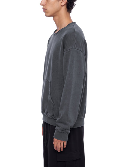 FAH Unisex Raw Edge Crewneck Sweatshirt