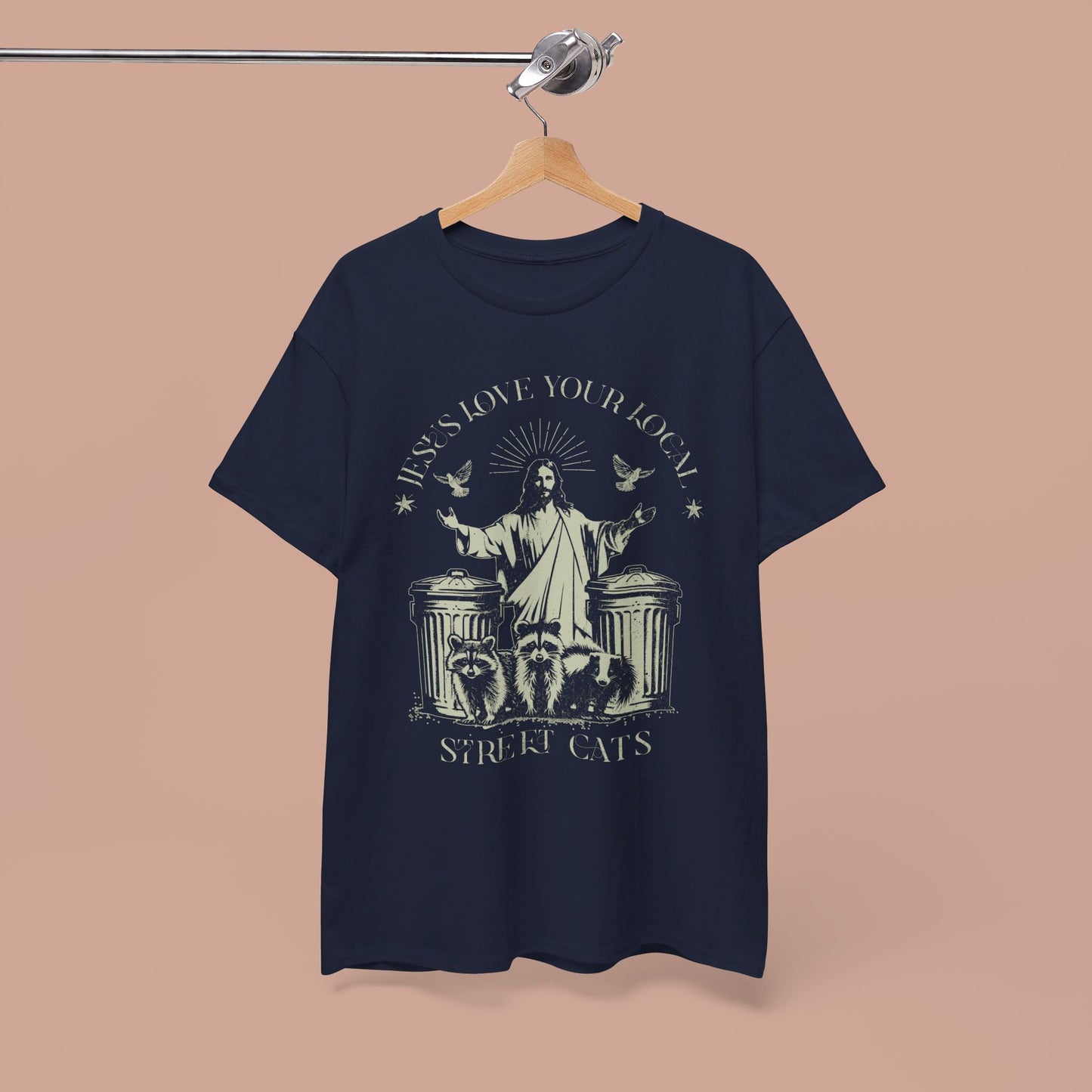 Jesus Love Your Local Street Cats Funny Meme T-shirt. - KILLER RETRO
