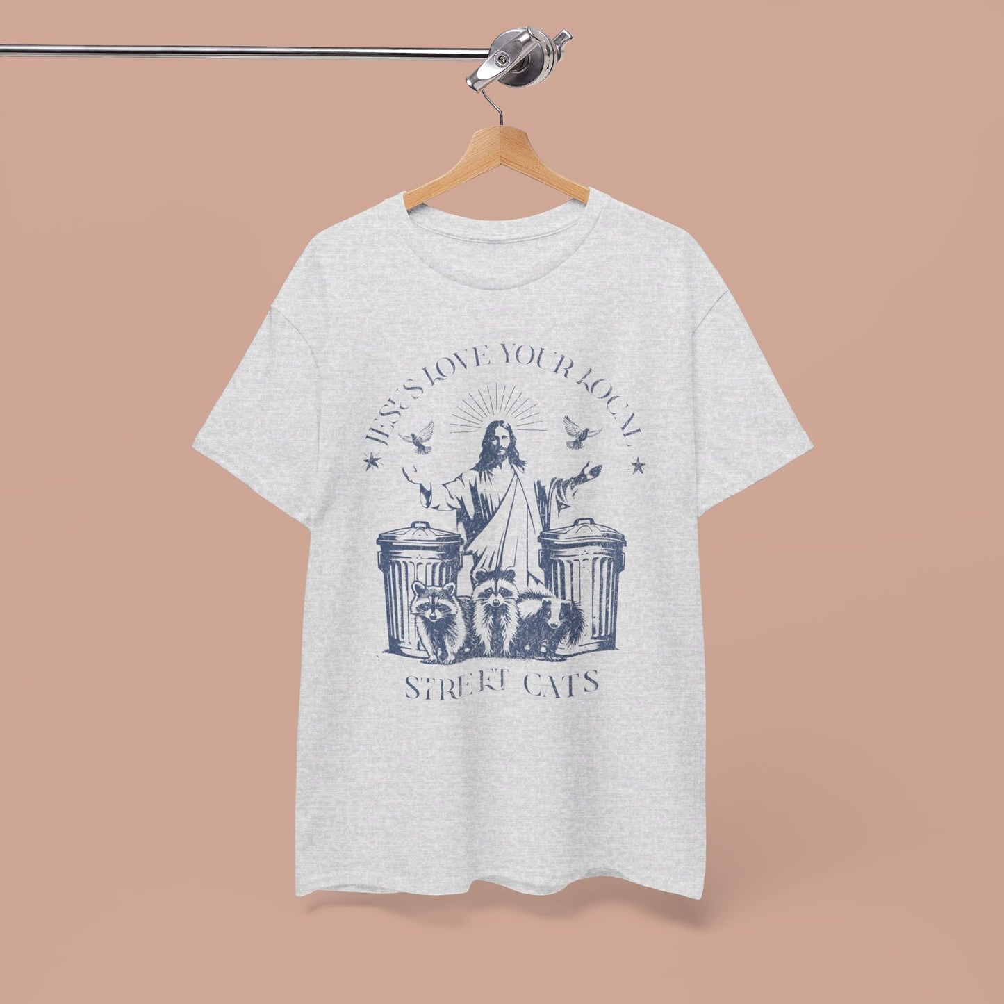 Jesus Love Your Local Street Cats Funny Meme T-shirt. - KILLER RETRO