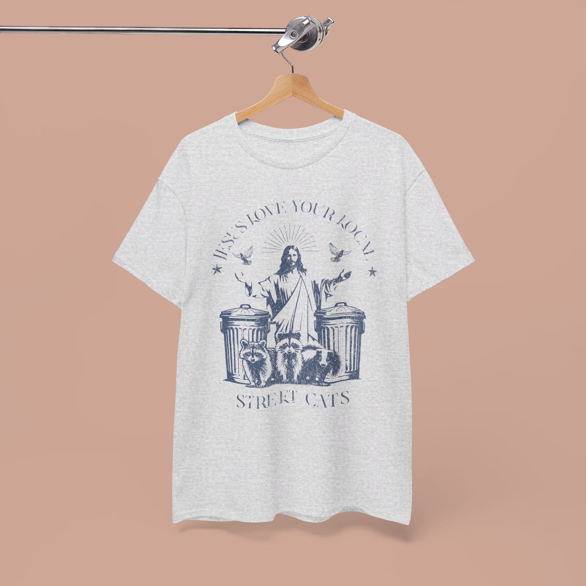 Jesus Love Your Local Street Cats Funny Meme T-shirt. - KILLER RETRO