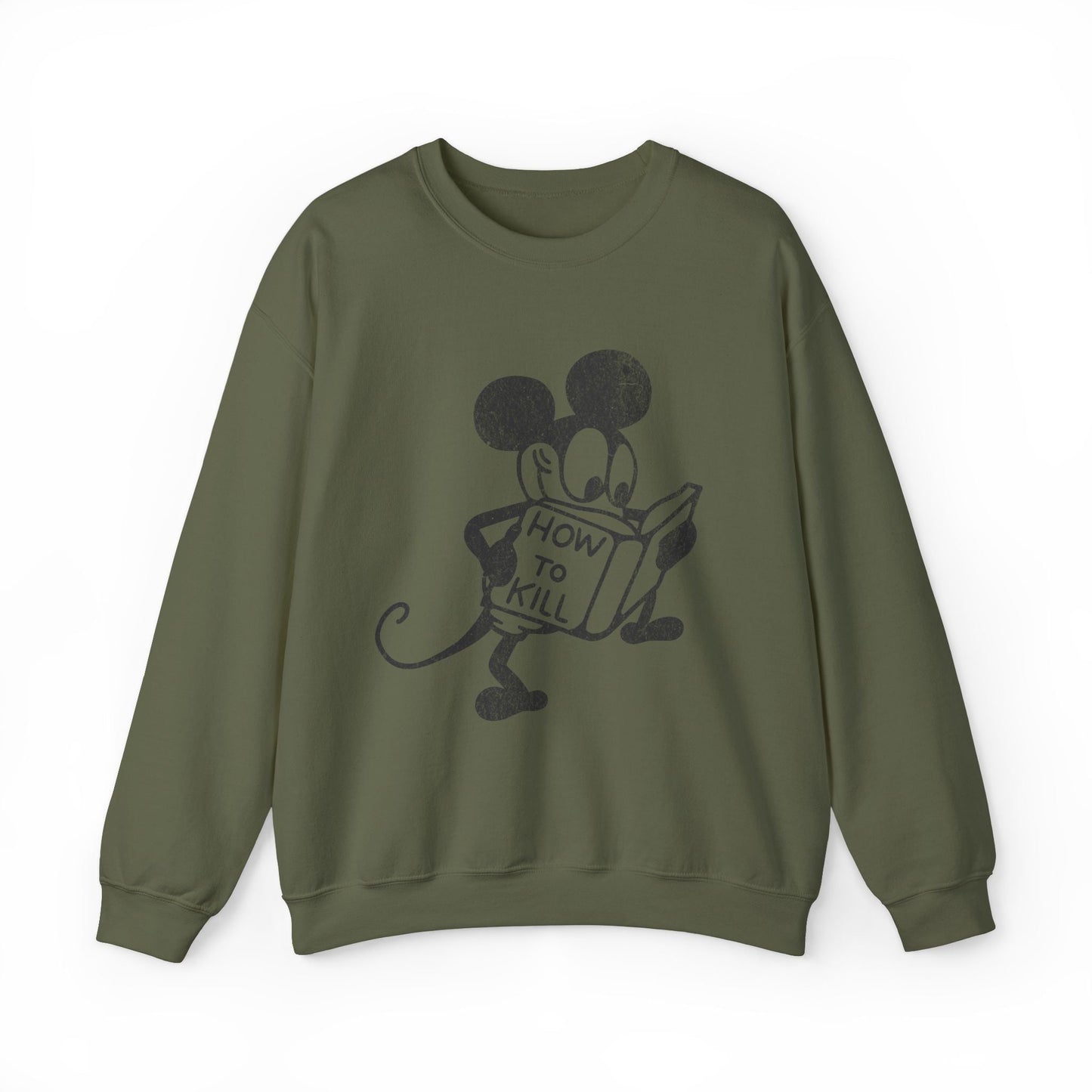 Mickey Mouse How To Kill Sweatshirt. - KILLER RETRO