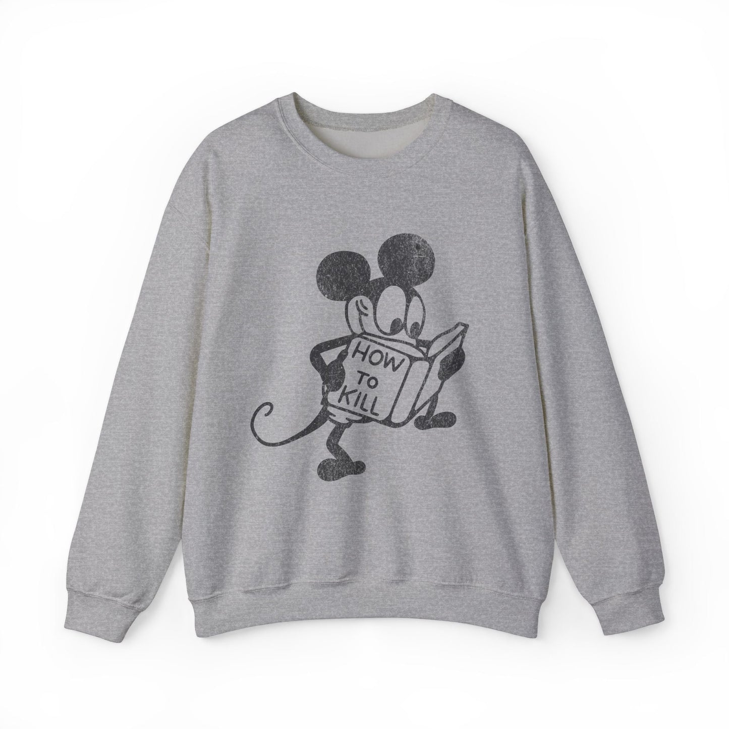 Mickey Mouse How To Kill Sweatshirt. - KILLER RETRO