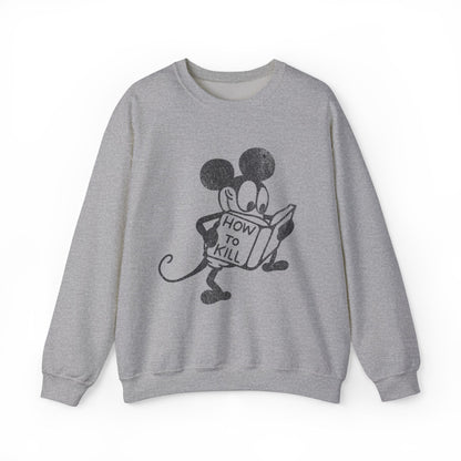 Mickey Mouse How To Kill Sweatshirt. - KILLER RETRO