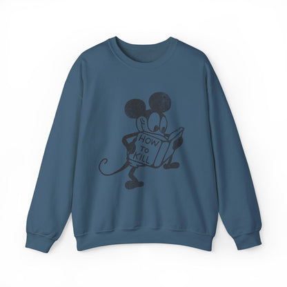 Mickey Mouse How To Kill Sweatshirt. - KILLER RETRO