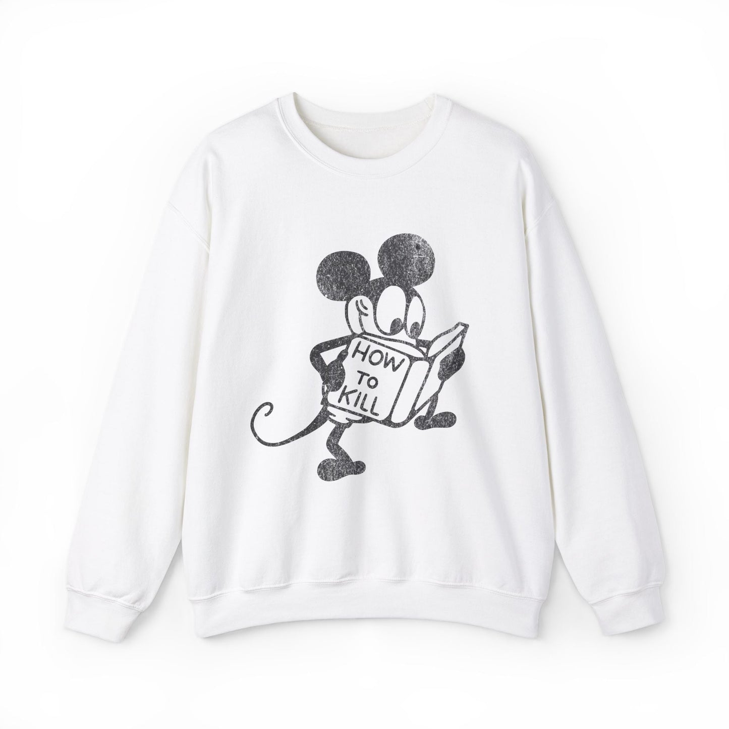 Mickey Mouse How To Kill Sweatshirt. - KILLER RETRO