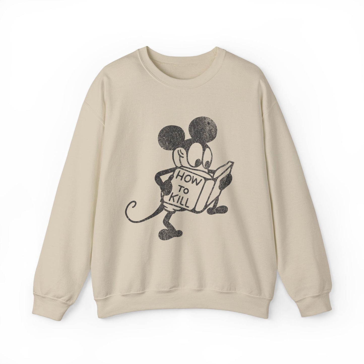 Mickey Mouse How To Kill Sweatshirt. - KILLER RETRO