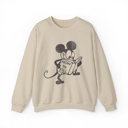 Mickey Mouse How To Kill Sweatshirt. - KILLER RETRO