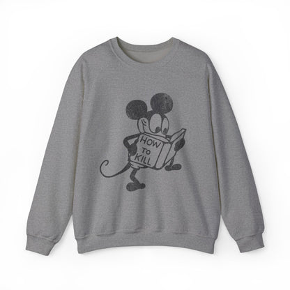 Mickey Mouse How To Kill Sweatshirt. - KILLER RETRO