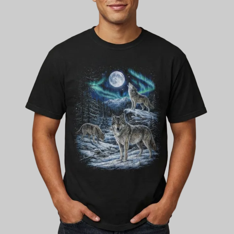 Vintage 90's Wolf Shirt