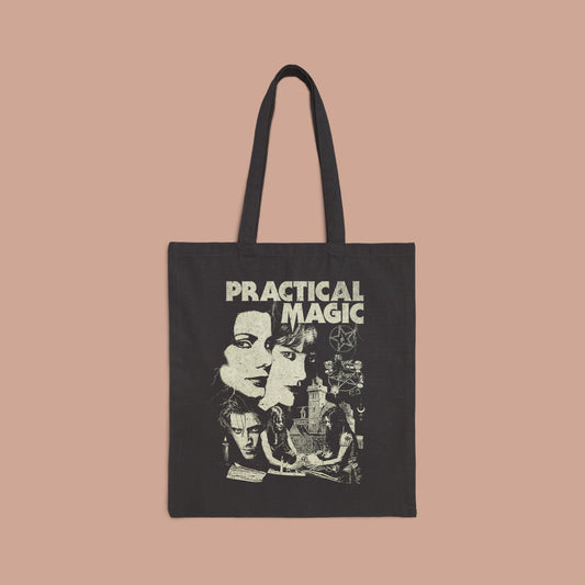 Practical Magic Cotton Canvas Tote Bag | Witchy Eco - Friendly Shopping Bag, Gift for Witches, Movie Lover, Everyday Use - KILLER RETRO