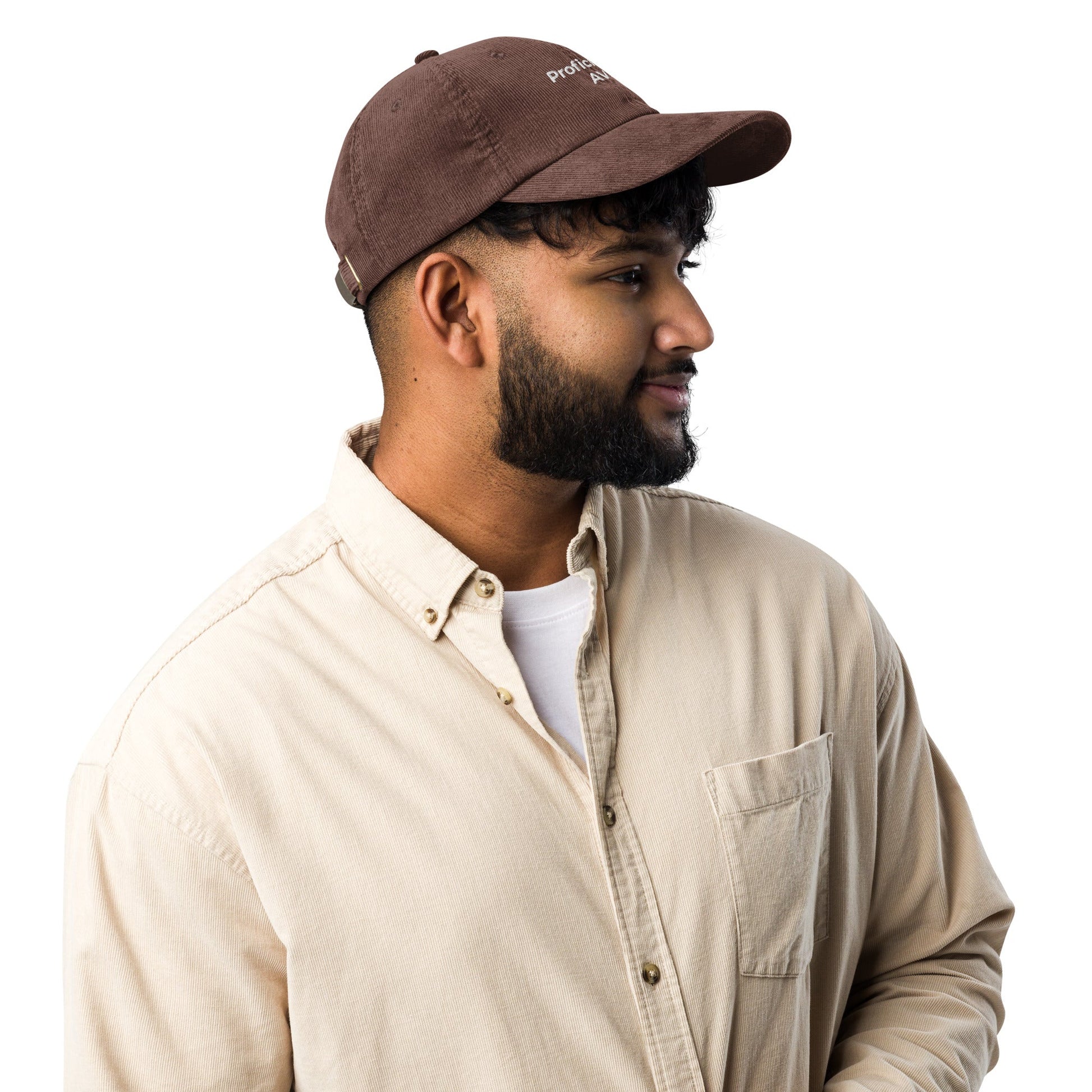 Proficient in AVID Funny Embroidered Vintage Corduroy Cap - KILLER RETRO